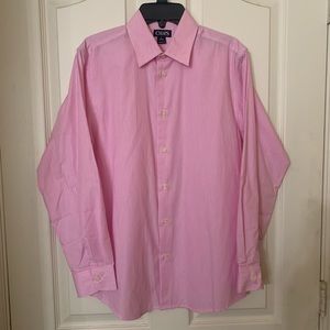 Chaps Pink/White Stripe Boys Button Down 14/16